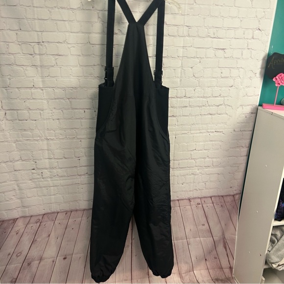 Obermeyer black full length "Ober bibs" nylon lined overalls size 18 ladies plus - Picture 2 of 11